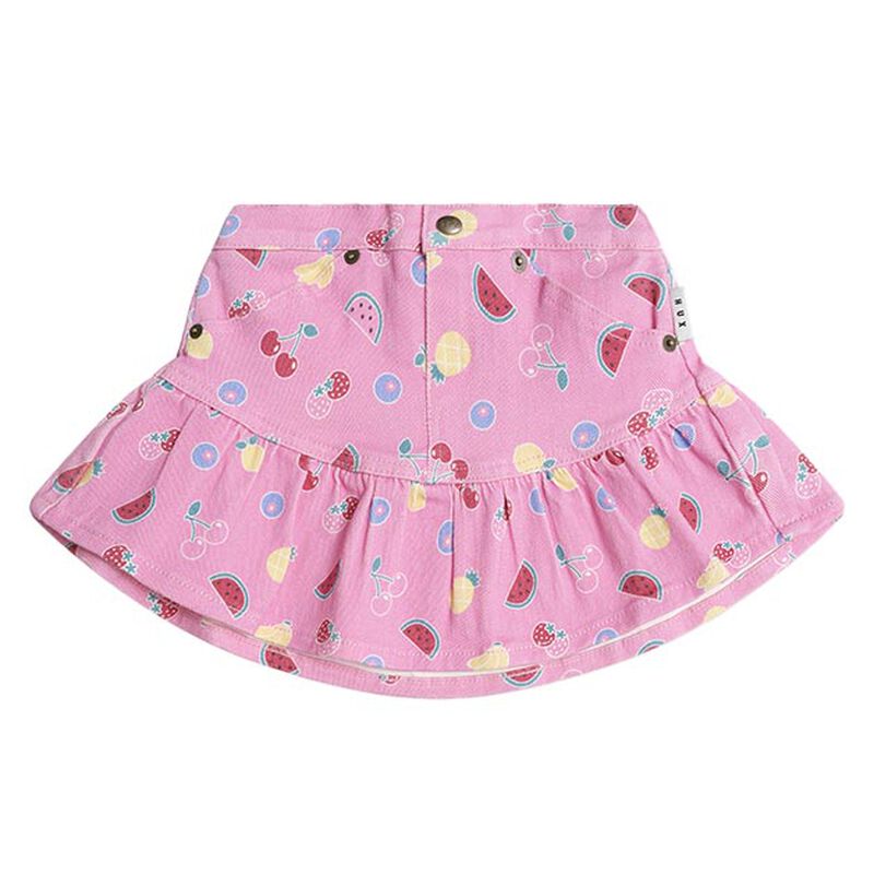 Huxbaby Pink Fruit Emoji Frilly Skirt 1-2Y image number 0